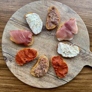 Crostini with Toppings (Out of Stock)