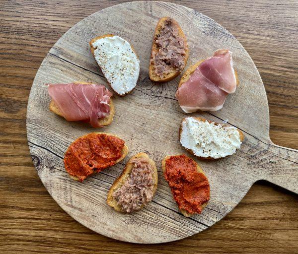 Crostini with Toppings